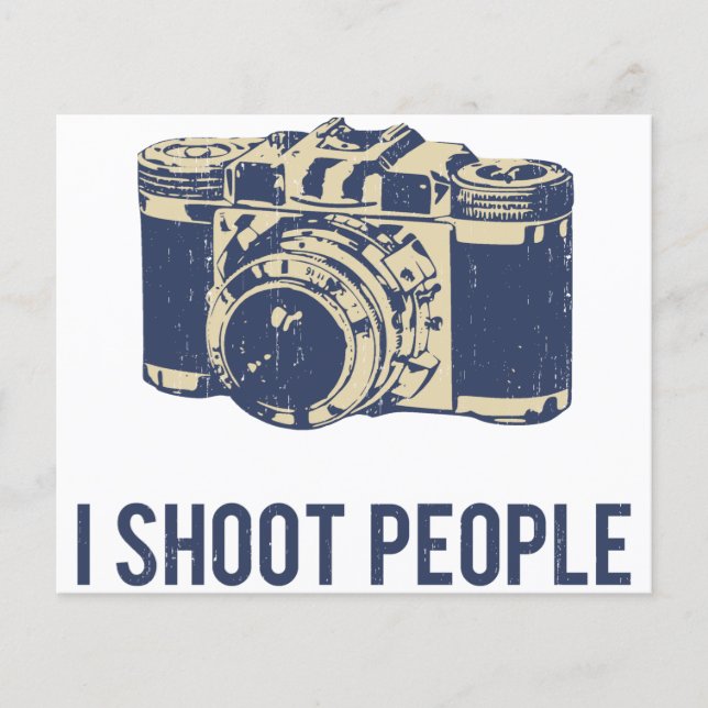 Ich schieße Leute Fotografie Kamera Flyer (Vorne)