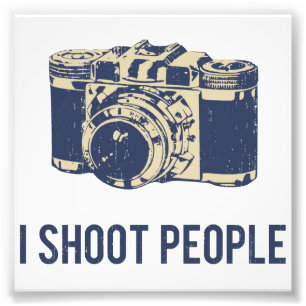 Ich schieße Leute-Fotografie-Kamera Fotodruck