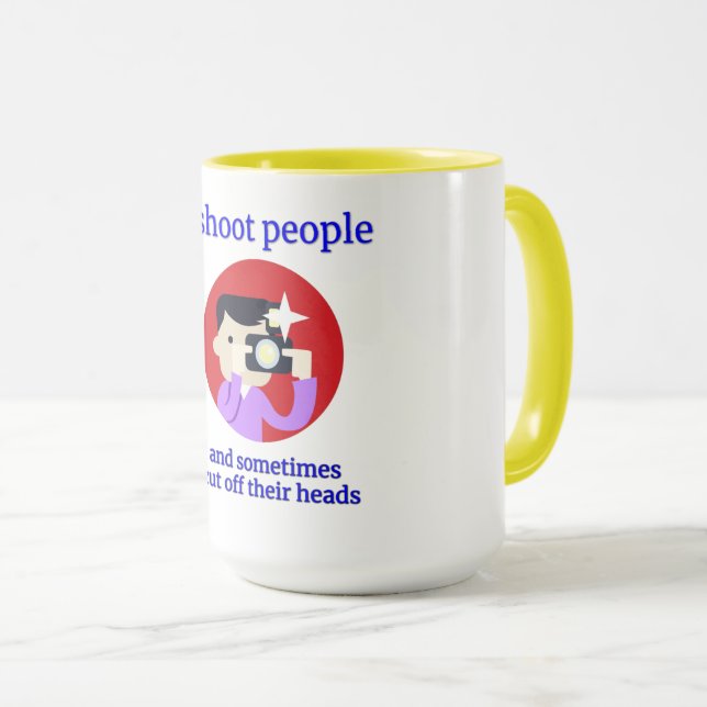 Ich schieße Menschen und schneide manchmal den Kop Tasse (VorderseiteRechts)