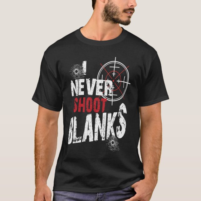 Ich schieße nicht Leerzeichen Neuer Papa Schwanger T-Shirt (Vorderseite)