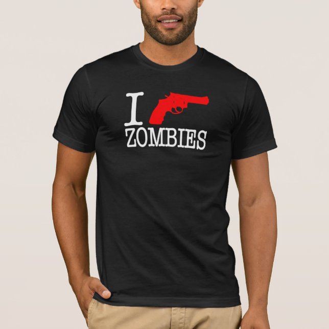 Ich schieße Zombies T-Shirt (Vorderseite)