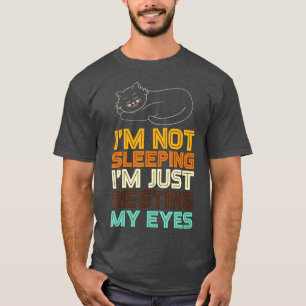 Ich schlafe nicht, ich halte nur meine Augen Vater T-Shirt