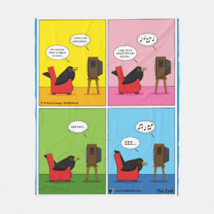 Ich schlafe nie Comic Fleecedecke