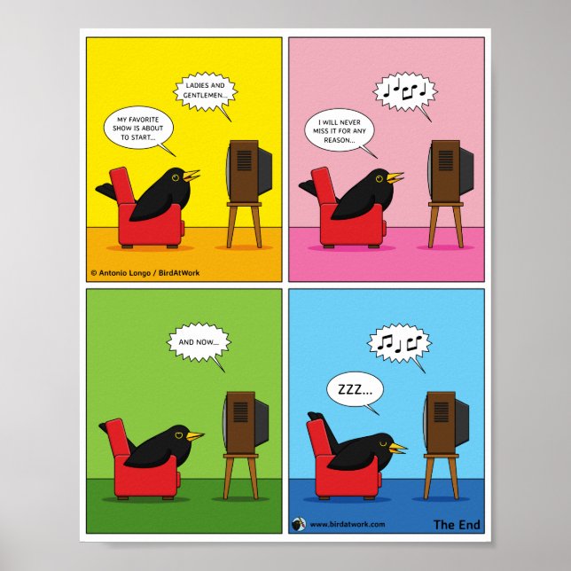 Ich schlafe nie Comic Poster (Vorne)