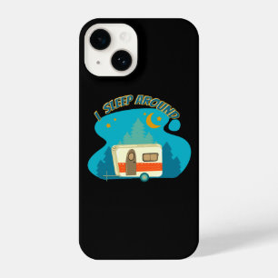 Ich schlafe um Camper Van Camping Explorer Natur iPhone 14 Hülle