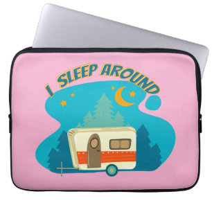 Ich schlafe um Camper Van Camping Explorer Natur Laptopschutzhülle