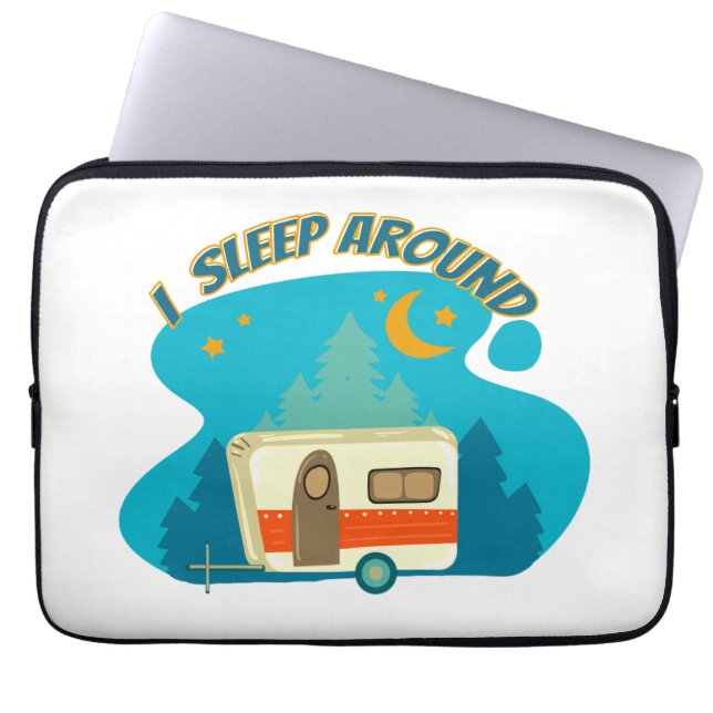 Ich schlafe um Camper Van Camping Explorer Natur Laptopschutzhülle (Vorderseite)