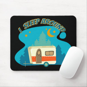 Ich schlafe um Camper Van Camping Explorer Natur Mousepad