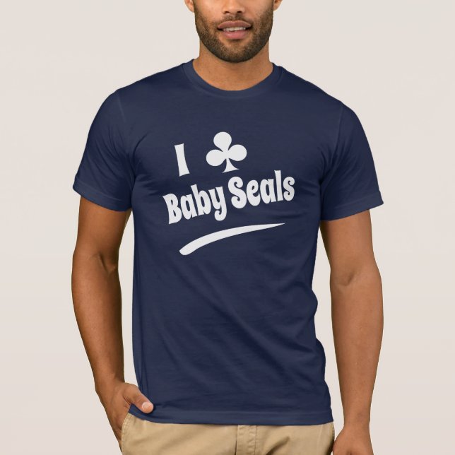 ICH SCHLAGE BABY-SIEGEL MIT EINER KEULE T-Shirt (Vorderseite)