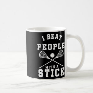 Ich schlage Leute mit einem feinen Lacrosse-Spiele Kaffeetasse