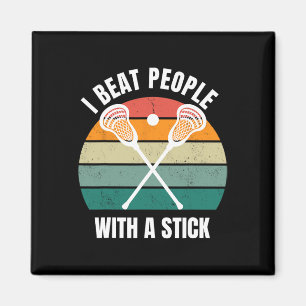 Ich schlage Leute mit einem zitternden Lacrosse Pl Magnet