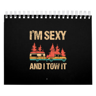 Ich schleppte es Bigfoot Camp Bäume Wandern Kalender