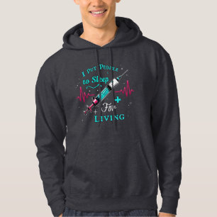 Ich schlief Menschen schlafen, um eine Anästhesies Hoodie