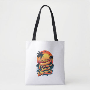 Ich schlucken Saucy Dackeln Funny Adult Joke Hot D Tasche