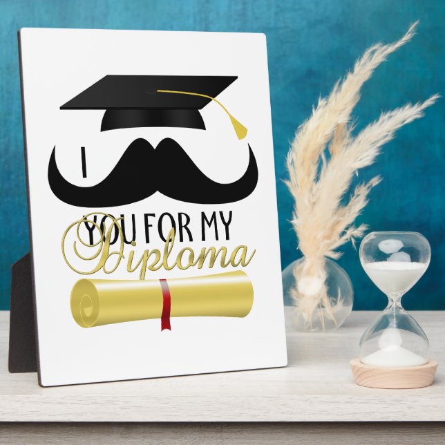 Ich schlüpfe dich für mein Diplom mit Abitur Fotoplatte (Seite)