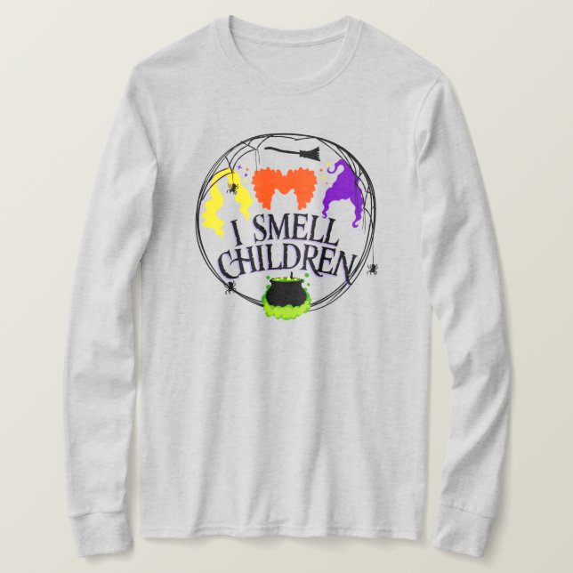 ICH SCHMELLE KINDER mit drei Hexen T-Shirt (Design vorne)