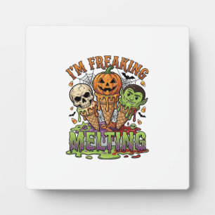 Ich schmelze total Halloween Eis Schädelförmige Pu Fotoplatte