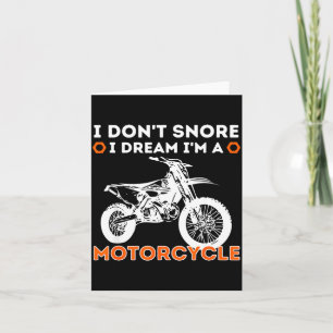 Ich schnarche nicht, ich träume, ich bin ein Motor Dankeskarte