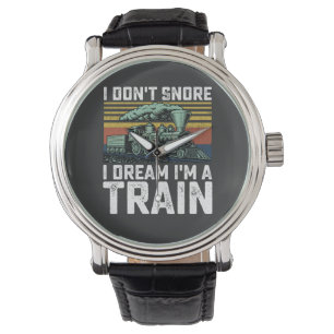 Ich schnarche nicht, ich träume, ich bin ein Zug V Armbanduhr