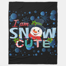 Ich schnee Niedlich Fleecedecke