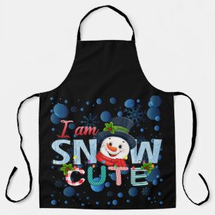 Ich schnee Niedlich Schürze