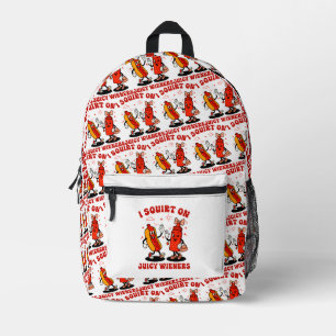 Ich schneide auf saftigen Dackeln Erwachsenen Humo Bedruckter Rucksack