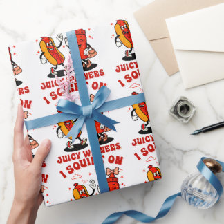 Ich schneide auf saftigen Dackeln Erwachsenen Humo Geschenkpapier