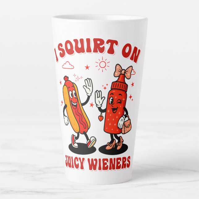 Ich schneide auf saftigen Dackeln Erwachsenen Humo Milchtasse (Vorderseite)