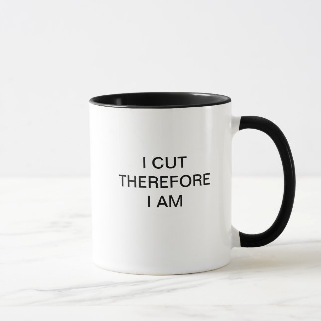ICH SCHNITT DESHALB MICH BIN TASSE (Rechts)