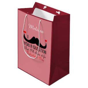 Ich schnurze dir eine Frage nach Valentinstag Mittlere Geschenktüte