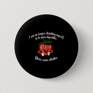 Ich schrecke mich nicht mehr an Strawberry Boxing Button
