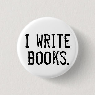 "Ich schreibe Buch-" Knopf Button