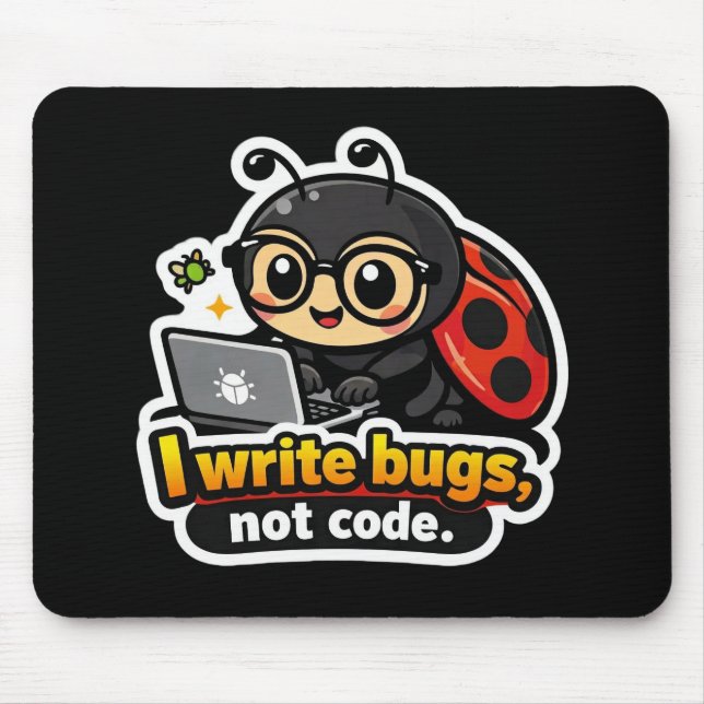 Ich schreibe Bugs, nicht Code. Mousepad (Vorne)
