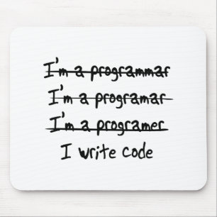 Ich schreibe Code Mousepad