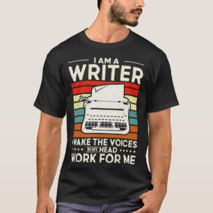 Ich schreibe die Stimmen in meinem Hauptautor T-Shirt