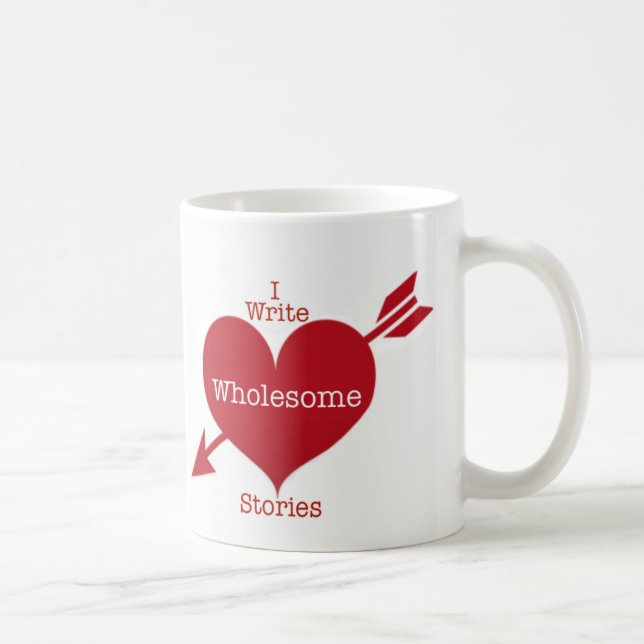 Ich schreibe eine ganze Stories Coffee Tasse (Rechts)