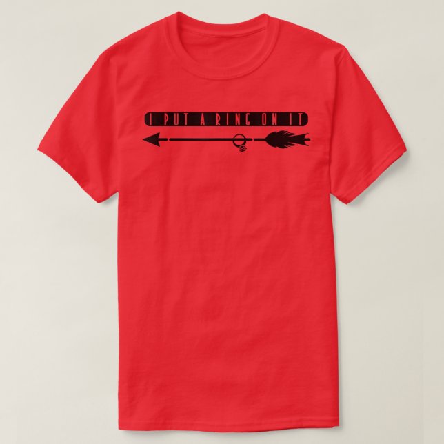 Ich schreibe einen Ring auf It Hochzeitspartner T-Shirt (Design vorne)