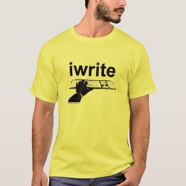 Ich schreibe einfaches, fett klassisches Autorensl T-Shirt (Vorderseite)