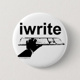 Ich schreibe Epic Author Slogan Bold einzigartiges Button