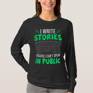 Ich schreibe Geschichten kann nicht sprechen Bucha T-Shirt