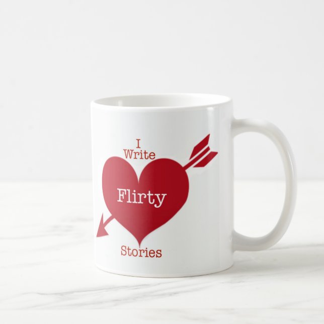 Ich schreibe Kokette Geschichten Kaffee Tasse (Rechts)