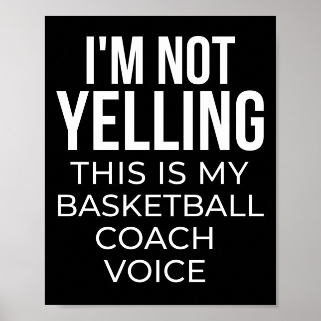 Ich schreibe nicht, dass das meine Basketballtrain Poster (Vorne)