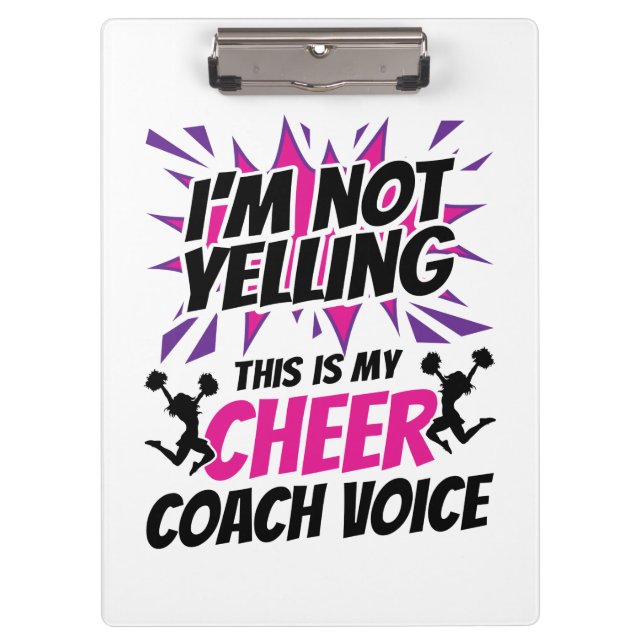 Ich schreibe nicht, dass das meine Coach-Stimme is Klemmbrett (Vorderseite)