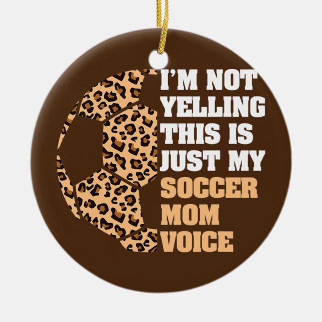 Ich schreibe nicht, dass das meine Mama ist Keramik Ornament (Vorne)