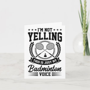 Ich schreibe nicht, dass das nur meine Badminton-S Karte