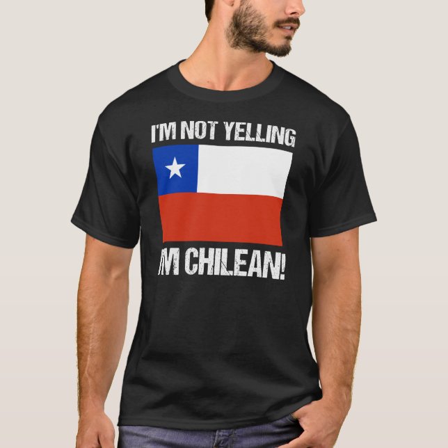 Ich schreibe nicht, dass ich ein chilenischer Chil T-Shirt (Vorderseite)