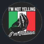 Ich schreibe nicht, dass ich Italienisches Sprichw Runder Aufkleber<br><div class="desc">Ich schreibe nicht,  dass ich Italienisches Sprichwort Italia Mens Funny Italienisches Geschenk. Perfektes Geschenk für Ihren Vater,  Mama,  Papa,  Männer,  Frauen,  Freunde und Familienmitglieder am Erntedank Tag,  Weihnachten,  Muttertag,  Vatertag,  4. Juli,  1776 Unabhängiger Tag,  Veteranen Tag,  Halloween,  Patrick's Day</div>