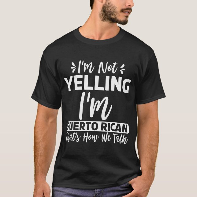 Ich schreibe nicht, dass ich puerto-amerikanisch b T-Shirt (Vorderseite)