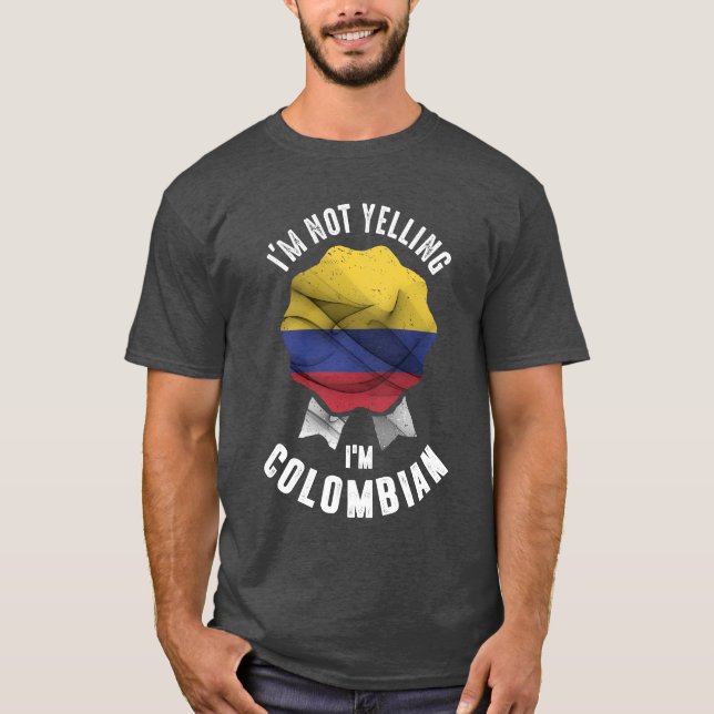 Ich schreibe nicht, ich bin Kolumbianer T-Shirt (Vorderseite)
