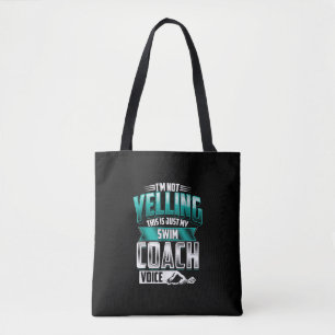 Ich schreibe nicht schwimmen Coach Voice Funny Sch Tasche